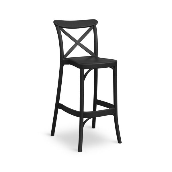 İKON DIŞ MEKAN BEYAZ BAR SANDALYE-75.CM