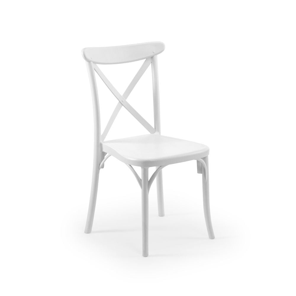 Beyaz Tonet Plastik Bahçe Sandalyesi İç ve Dış Mekan