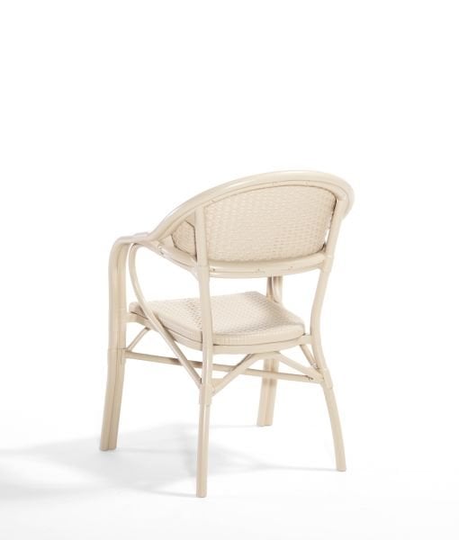 Vincent Cappucino Bambu Rattan Desenli Bahçe Sandalyesi