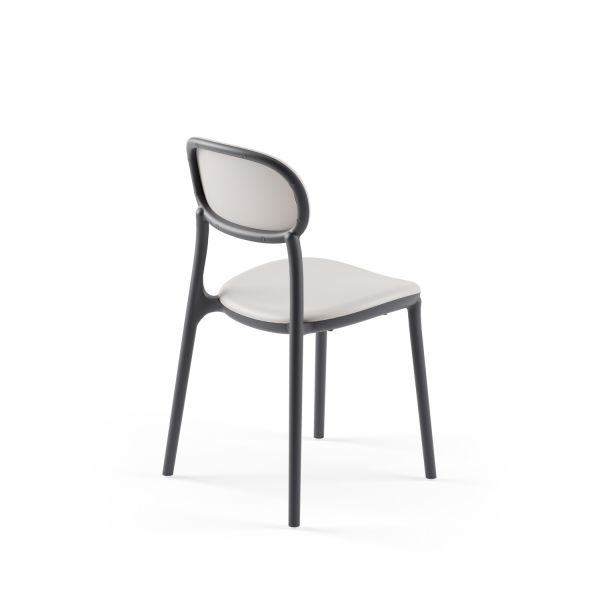 Antrasit Açık Gri Dış Mekan Otel Bahçe Sandalyesi