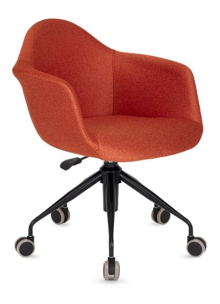 Papyon Kiremit Kumaş Ofis Çalışma Koltuğu – Ergonomik, Yükseklik Ayarlı, Şık ve Konforlu Ofis Personel Koltuğu | Metal Siyah Ahtapot Ayaklı, Tilt Mekanizmalı, Silinebilir Kumaş, Sekreter ve Home-Office Kullanımına Uygun