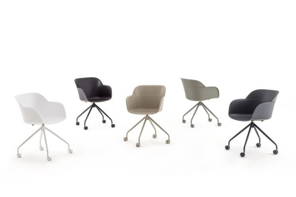 Bej Metal Plastik Modern Toplantı Sandalyesi