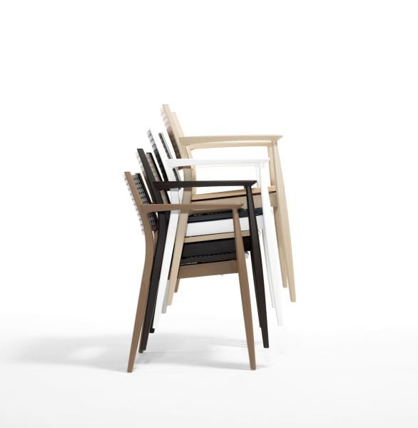 Kahverengi Cappucino 6 Kişilik 90x150 Bahçe Masa Takımı