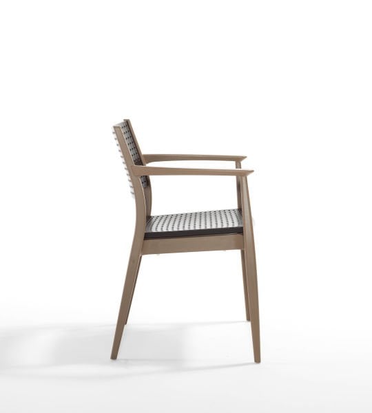 Çöl Kahve Kahverengi 90x90 4 Kişilik Bahçe Masa Takımı