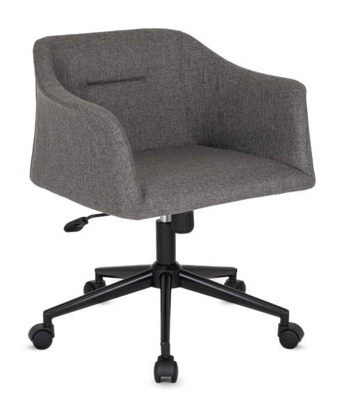 ARES Antrasit Kumaş Ofis Çalışma Koltuğu | Ergonomik, Yükseklik Ayarlı, Şık ve Dayanıklı Ofis Sandalyesi