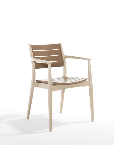 Cappucino Çöl Kahvesi 6 Kişilik Plastik Bahçe Masa Seti