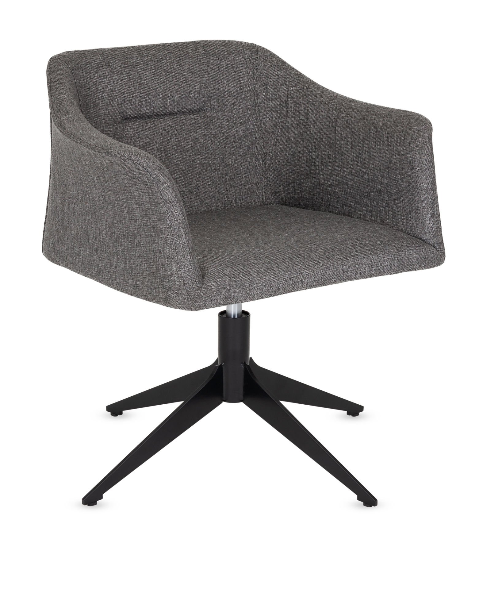 ARES Antrasit Kumaş Dekoratif Ofis Bekleme Koltuğu, Ergonomik Metal Ayaklı, Şık ve Sağlam, Çok Amaçlı Kullanım, Ofis, Otel, Hastane, Kuaför, Eczane, Okul İçin Bekleme Sandalyesi