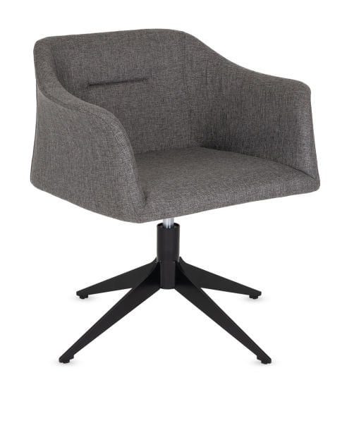 ARES Antrasit Kumaş Dekoratif Ofis Bekleme Koltuğu, Ergonomik Metal Ayaklı, Şık ve Sağlam, Çok Amaçlı Kullanım, Ofis, Otel, Hastane, Kuaför, Eczane, Okul İçin Bekleme Sandalyesi