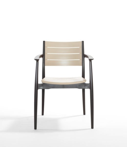 Kahverengi Cappucino 6 Kişilik Bahçe Masa Sandalye Takımı