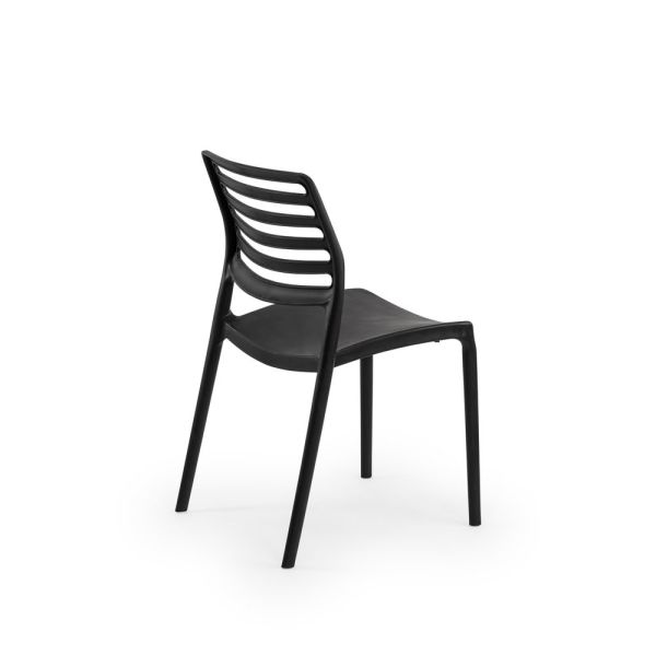 Siyah Katlanır Bahçe Masa Sandalye Takımı 4 Kişilik 80x80