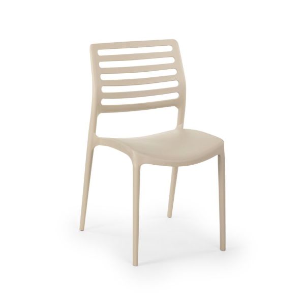 Bej Katlanır 4 Kişilik 80x80 Bahçe Masa Sandalye Takımı