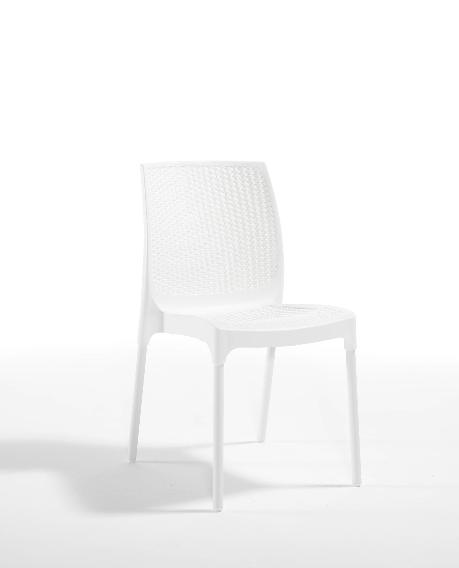 Living Beyaz Plastik Dış Mekan Bahçe Sandalyesi