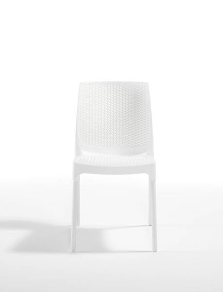 Living Beyaz Plastik Dış Mekan Bahçe Sandalyesi