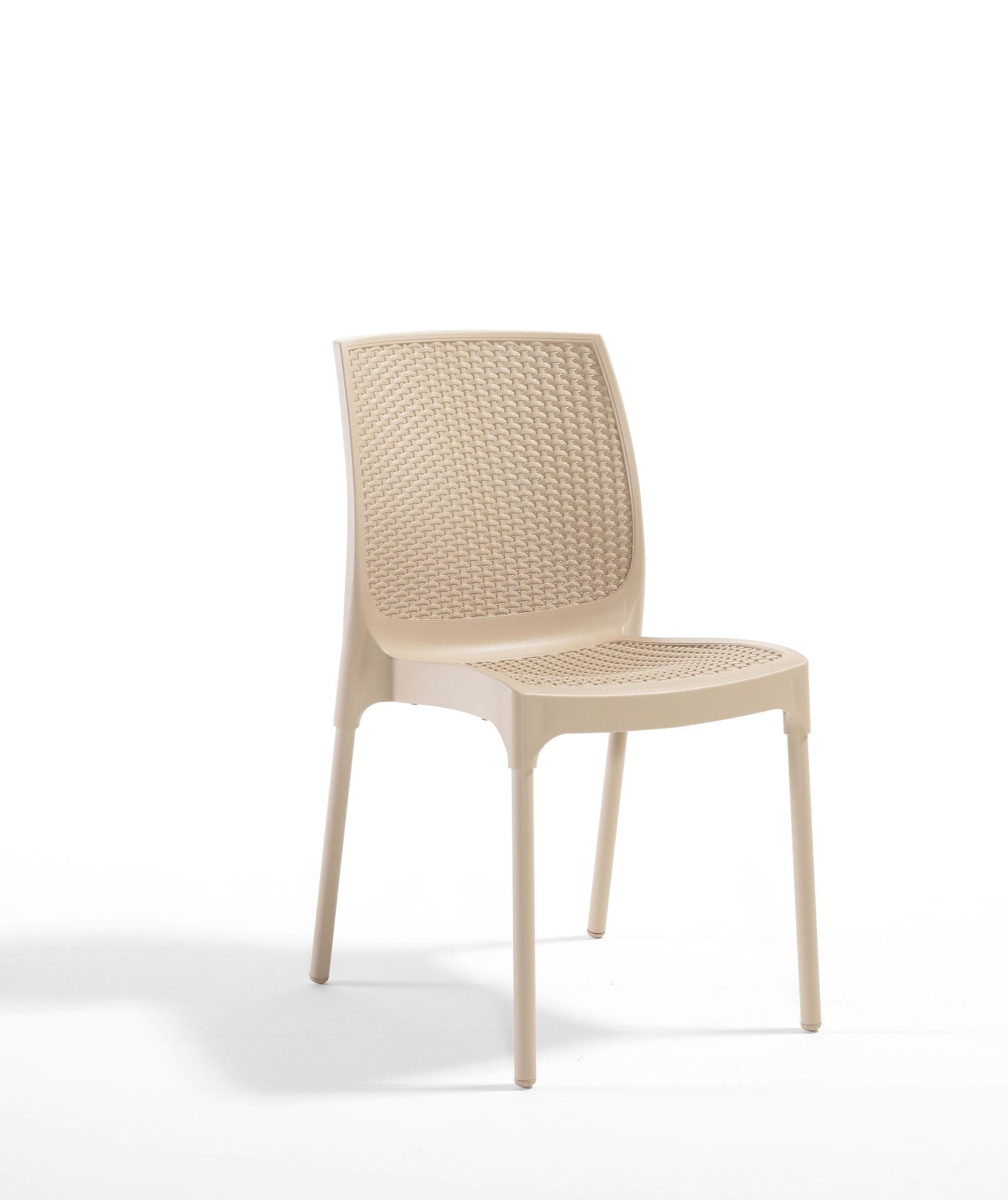 Living Cappucino Plastik Rattan Bahçe Sandalyesi