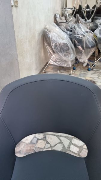 Viva Antrasit Gri Deri Ofis Bekleme Koltuğu