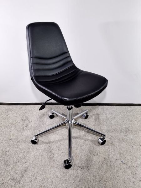 Siyah Deri Rahat Ofis Personel Çalışma Sandalyesi