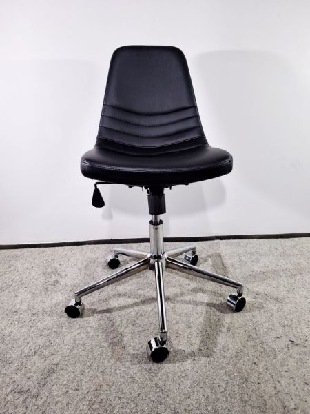 Siyah Deri Rahat Ofis Personel Çalışma Sandalyesi