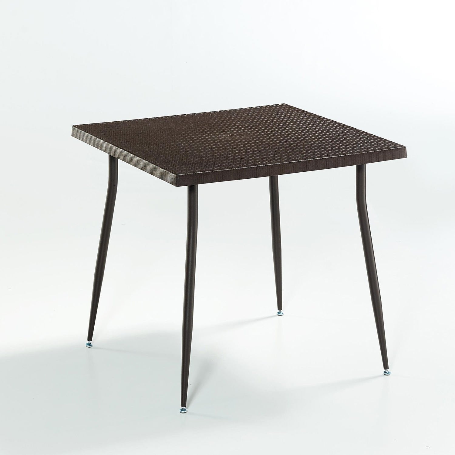 Kahverengi Bahçe Masası 80x80 İç Ve Dış Mekan Masa