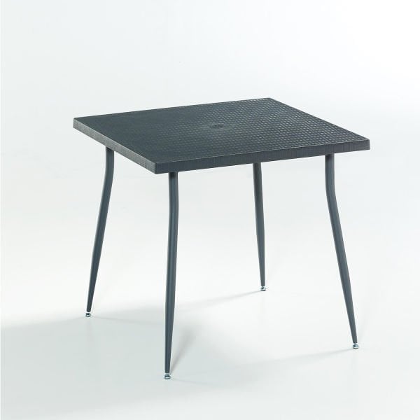 Antrasit Bahçe Masa Sandalye Takımı 4 Kişilik 80x80