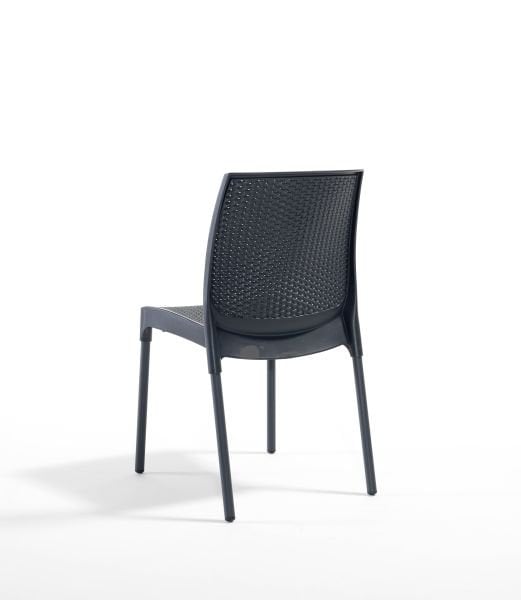 Antrasit Bahçe Masa Sandalye Takımı 4 Kişilik 80x80