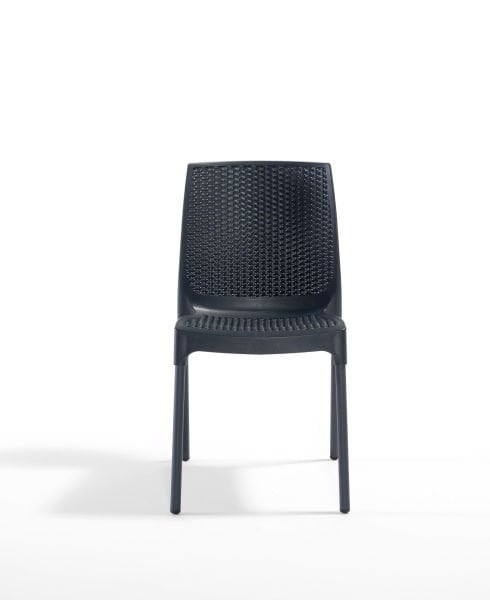 Antrasit Bahçe Masa Sandalye Takımı 4 Kişilik 80x80