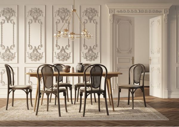Venge Renkli ve Krem Kumaş Döşemeli Ergonomik Sozo Sandalye Mutfak Salon Cafe Restoran Otel ve Düğün İçin