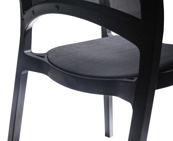 Antrasit Fileli Dış Mekan Bahçe Sandalyesi