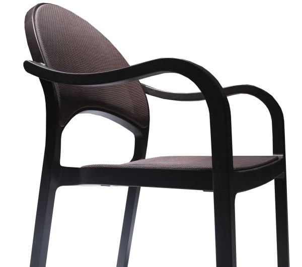 Kahverengi Fileli Dış Mekan Bahçe Sandalyesi