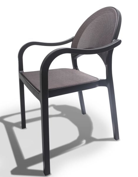 Kahverengi Fileli Dış Mekan Bahçe Sandalyesi