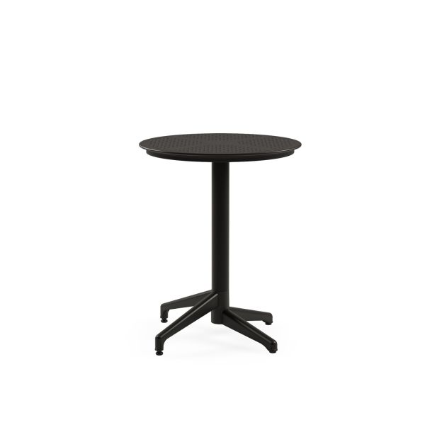 Siyah 2 Kişilik Bahçe Masa Sandalye Seti 60 cm Yuvarlak