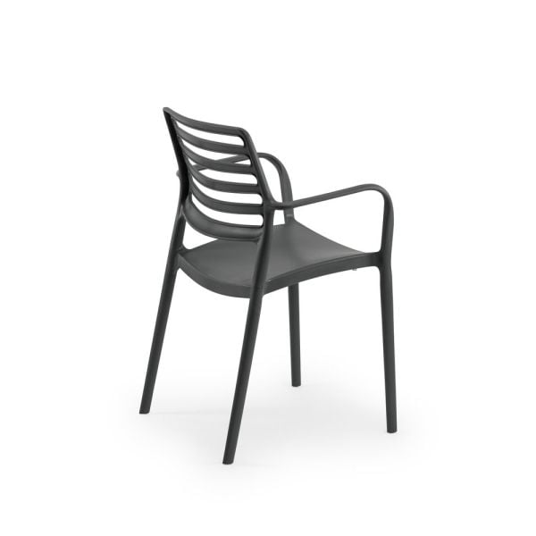 Antrasit 2 Kişilik Bahçe Masa Sandalye Seti 60 cm Yuvarlak