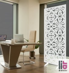 Liar Ahşap Seperatör (Paravan) - KSP-102 100 cm x 210 cm - 10 mm - Altın Yaldız