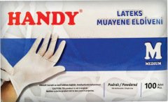 HANDY PUDRALI LATEKS MUAYENE ELDİVENİ 100 ADET