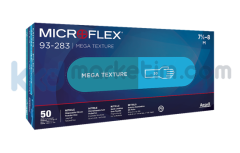 ﻿﻿Ansell MICROFLEX® MEGA TEXTURE 93-283 Tek Kullanımlık İş Eldiveni