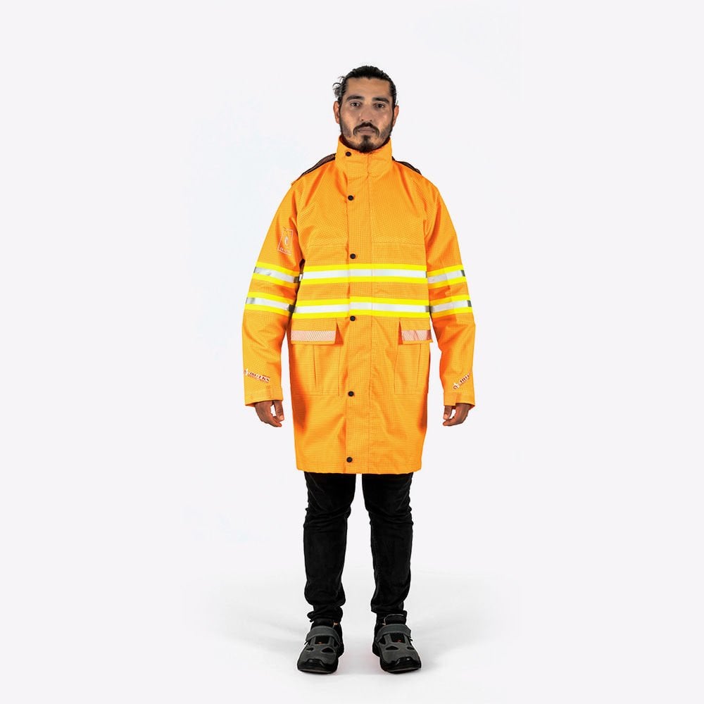 Tesafire Rain Coat Pro 0010 Alev Almaz Yağmurluk