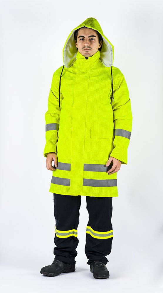 Tesafire Rain Coat Pro 0015 Alev Almaz ve Antistatik Yağmurluk