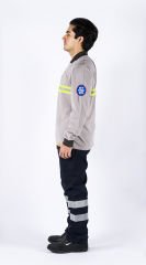 Tesafire Static Pro 0015 Antistatik Polo Yaka Uzun Kollu T-shirt