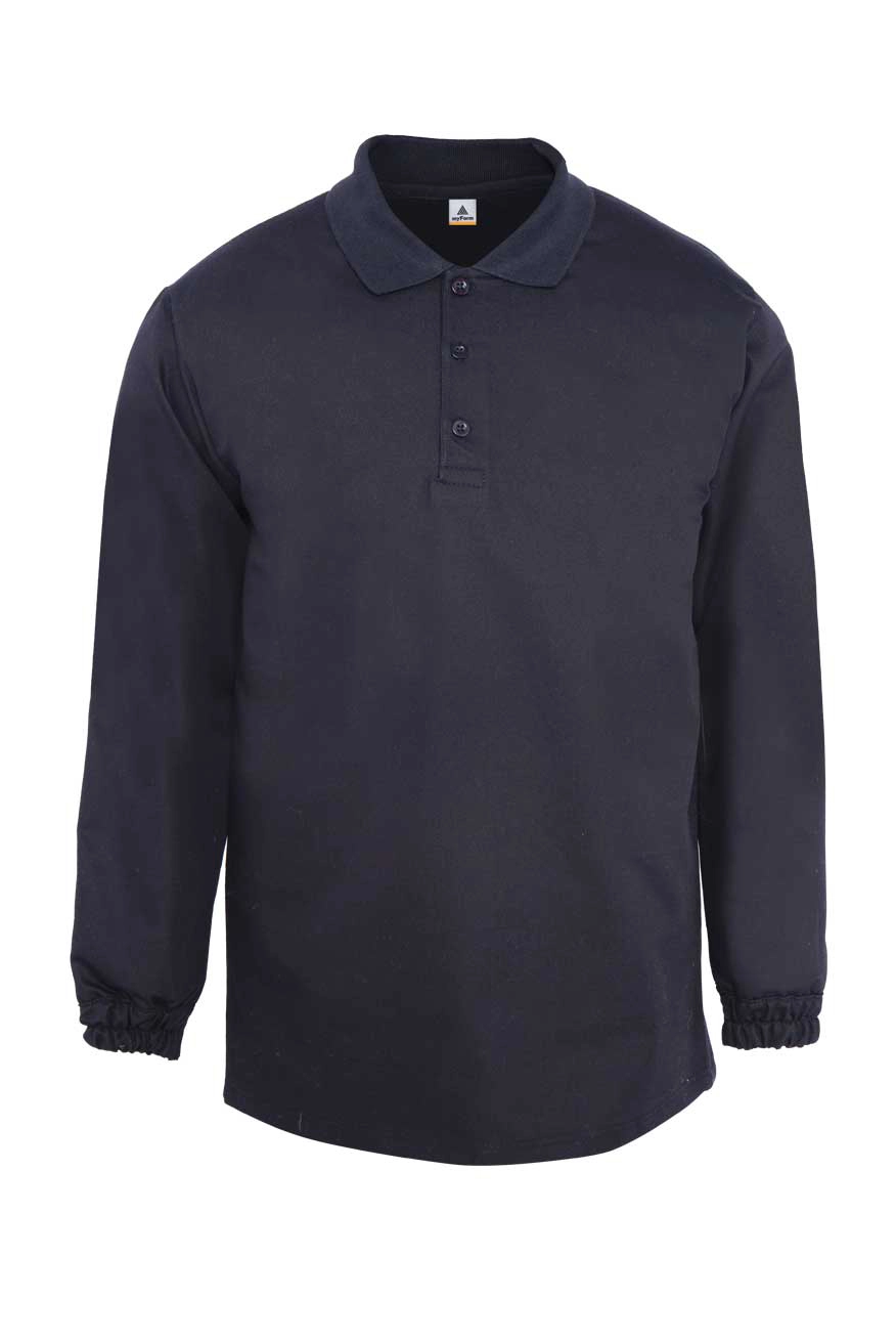 Myform Destekli Polo Yaka Sweatshırt