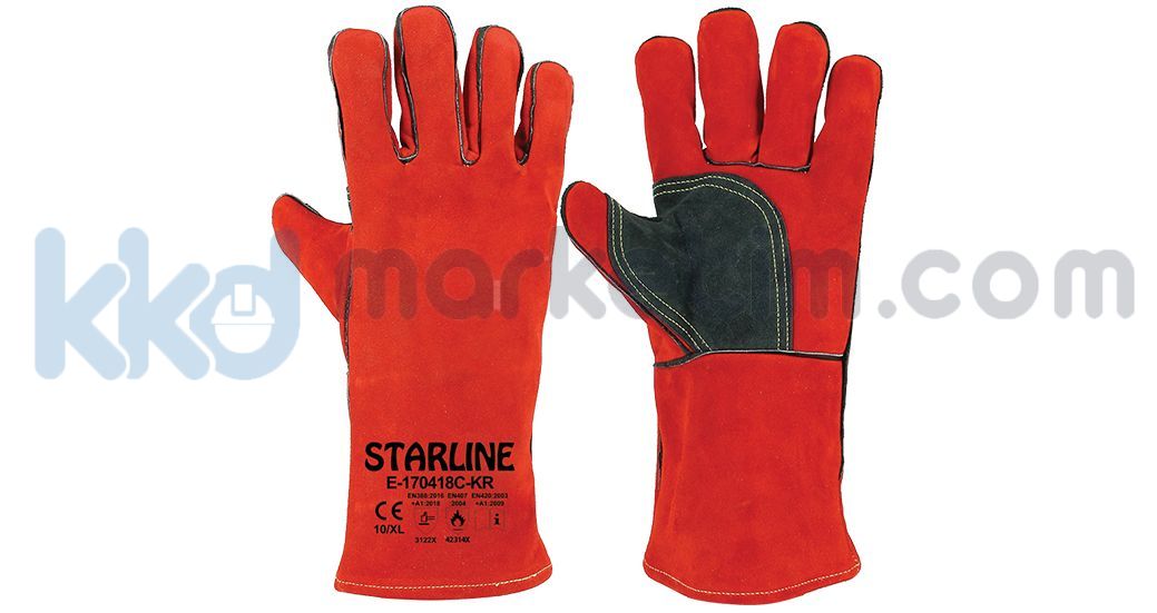 Starline E-170418C-KR Kaynakçı Deri Eldiven