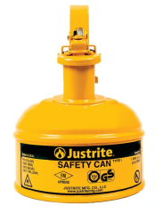 Justrite Litre Sarı Emniyetli Kap