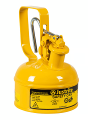 Justrite Litre Sarı Emniyetli Kap
