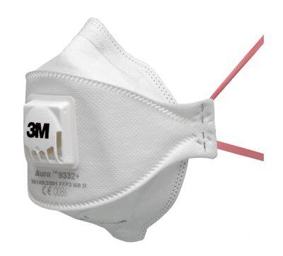 3M 9332+ FFP3 Ventilli Toz, Sis, Duman Maskesi
