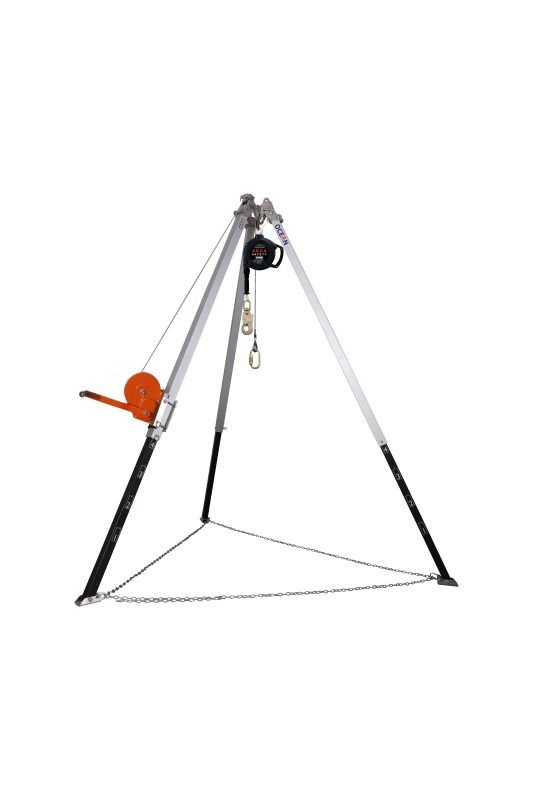 Arga Ayarlanabilir Tripod (2 Kişilik) + Geri Sarımlı Düşüş Durdurucu + Yük Vinci