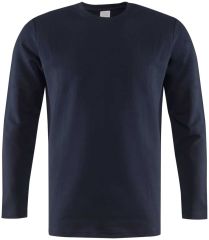 Bisiklet Yaka İki İplik Sweatshirt Uzun Kol