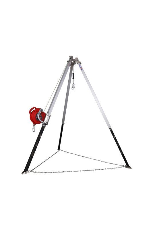 Arga Ayarlanabilir Tripod (2 Kişilik) + Kurtarma Kollu Geri Sarımlı Düşüş Durdurucu Set