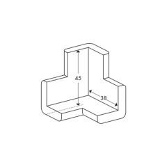 KNUFFI PEE-10813 TİP:E 3 BOYUTLU Köşe Çarpma Koruyucu