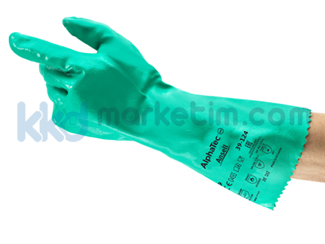 ﻿Ansell AlphaTec® 39-124 Kimyasal İş Eldiveni