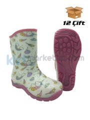 ﻿Palalı PVC Çocuk Yağmur Çizmesi - Unicorn