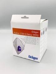 DRAGER FFP2 1720 V AKTİF KARBONLU VİRÜS VE BAKTERİ MASKESİ