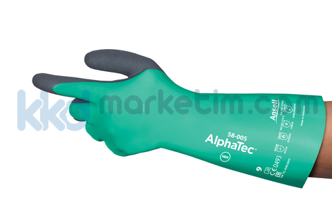 ﻿Ansell AlphaTec® 58-005 Kimyasal İş Eldiveni